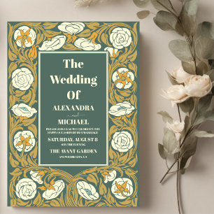 Invitación Boda Vintage Art Nouveau