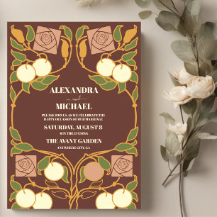 Invitación Boda Vintage Art Nouveau