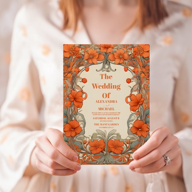 Invitación Boda Vintage Art Nouveau (Subido por el creador)