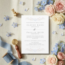 Boda Vintage Elegante Suave Floral Regencia 