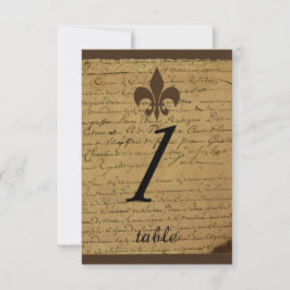 Invitación Boda Vintage Fleur de Lis