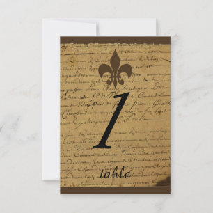 Invitación Boda Vintage Fleur de Lis