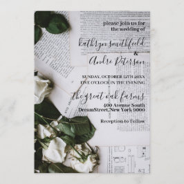 Invitación Boda Vintage Floral