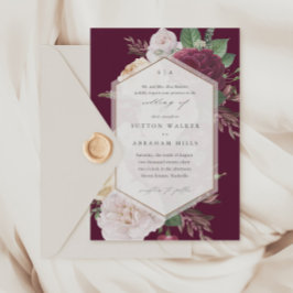 Invitación Boda Vintage Floral
