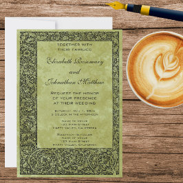 Invitación Boda Vintage, Floral Floral Victoriana Rollo