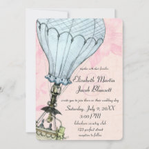 Boda Vintage Hot Air Balloon Closeup