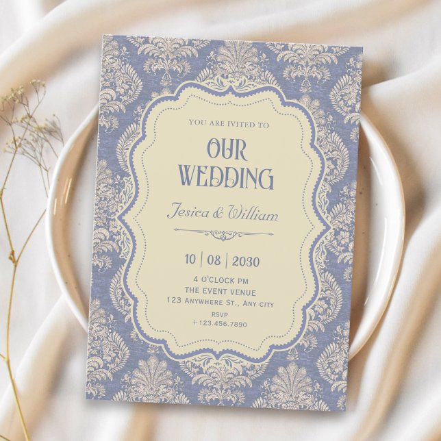 Invitación Boda vintage real chinoiserie (Subido por el creador)