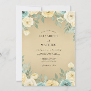 Invitación Boda Vintage Serena de Champán