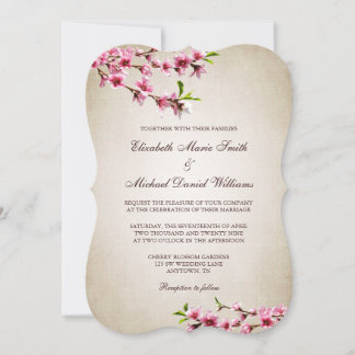Invitación Boda Vintage Tan