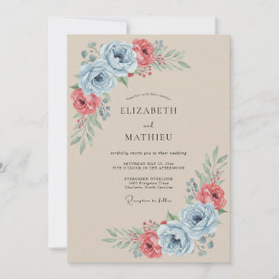 Invitación Boda Vintage Tan Soñadora