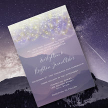 Boda violeta púrpura de las luces de hadas