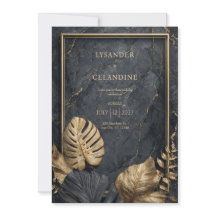 Boda VIP de mármol negro y oro exclusivo