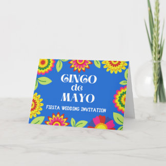 Invitación Boda Virtual Colorida Fiesta Mexicana Floral