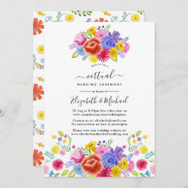 Invitación Boda virtual de Fiesta Mexicana de Flora de Agua