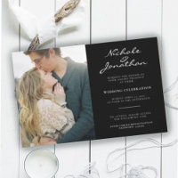 Boda virtual de fotografías en línea en blanco y n