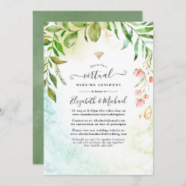 Invitación Boda virtual de Geometric Crystal Greeneration Onl