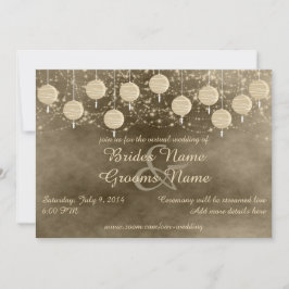 Invitación Boda virtual de Marfil Lanterns