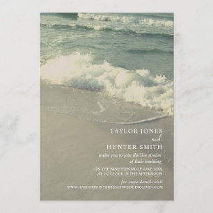 Invitación Boda virtual en directo en la playa