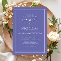 Boda Virtual Morada Formal Elegante Moderna