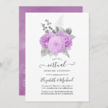Boda virtual Rosa morado y plateado