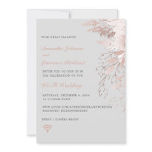 Boda virtual WiFi Zoom Dusty Rosa Gray Floral