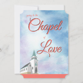Invitación Boda vota capilla coral de amor viva