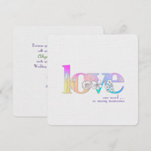 Invitación Boda Vow Fuente de amor renovada-floral