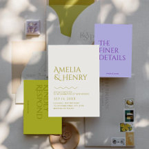 Boda Wavy Edge moderno minimalista audaz