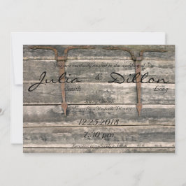 Invitación Boda Weathered Wood