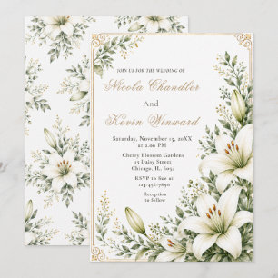 Invitación Boda White Lily