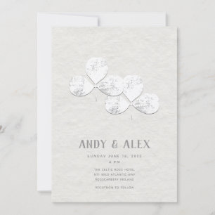 Invitación Boda White Shamrock