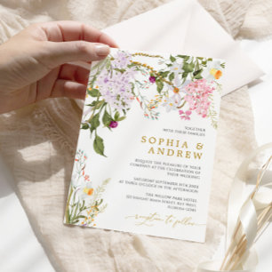 Invitación Boda Wilflowers