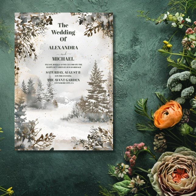 Invitación Boda Winter Reverie (Subido por el creador)