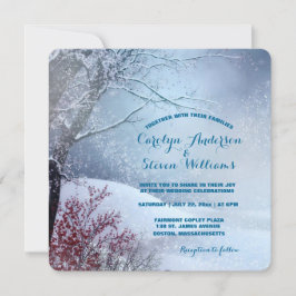 Invitación Boda Winter Wonderland