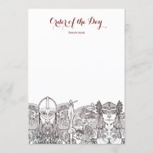 Boda Woden & Fríge Orden del día