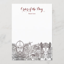 Invitación Boda Woden & Fríge Orden del día