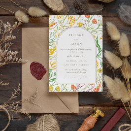 Invitación Boda Woodland Wildflower Boho