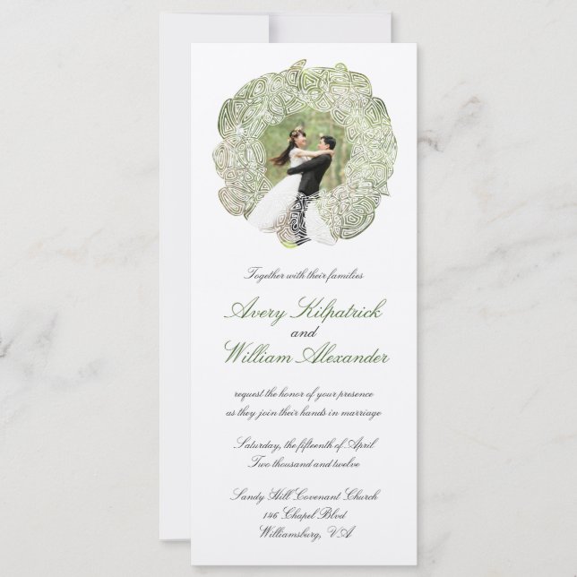 Invitación Boda Wreath (Anverso)