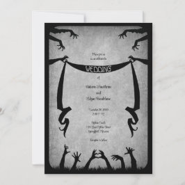 Invitación Boda Zombie Horror Halloween