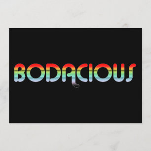 Invitación Bodacious retro 80s