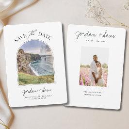 Invitación Bodas acantilados de la madre en Irlanda salvan la