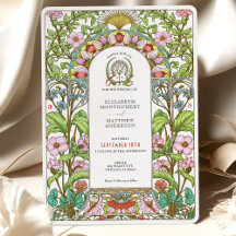 Bodas Art Nouveau de Flor de Cerezo y Acianos