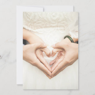 Invitación Bodas Corazones en Nuestras Manos