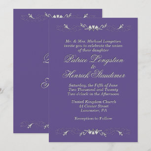 Invitación Bodas de ciruela