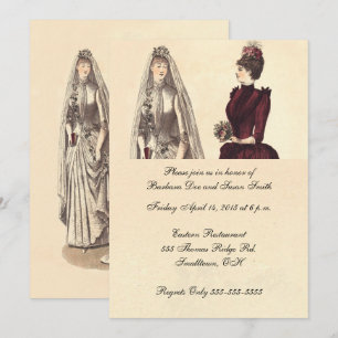 Invitación Bodas de dos novias vintage