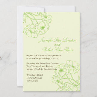 Invitación Bodas de flores de primavera Bodas florales