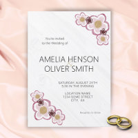 Bodas de Flores Simples con Textura de Madera