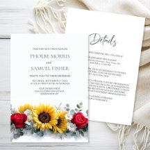 Bodas de Girasoles y Rosas Todo en Uno