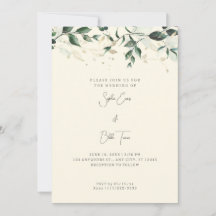 Bodas de Hojas y Enredaderas Modernas Amarillo Cla