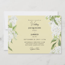 Bodas de Hortensias Blancas Amarillas